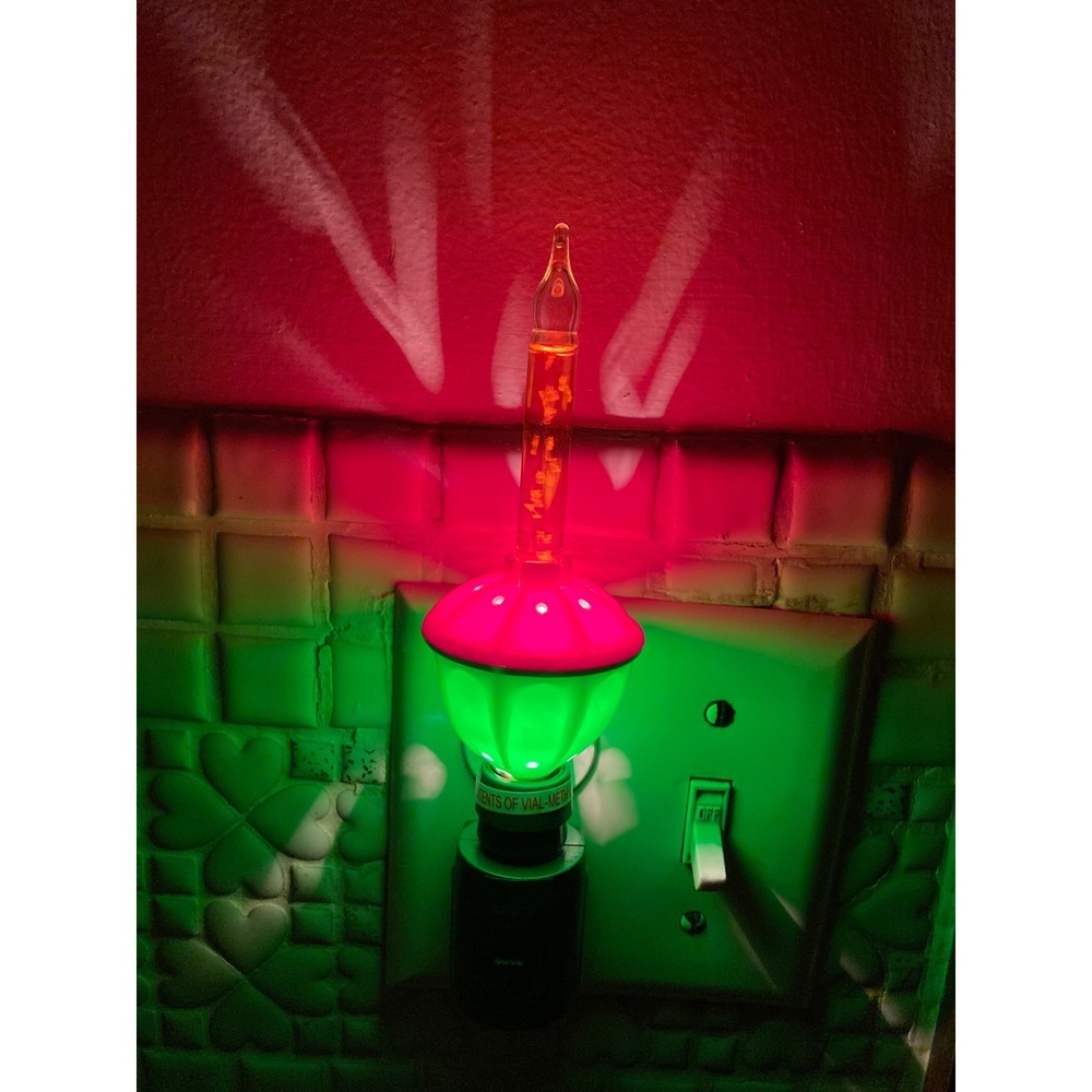 GKI Bethlehem Lighting Bubbling Holiday Night Light Red Green Christmas 741570